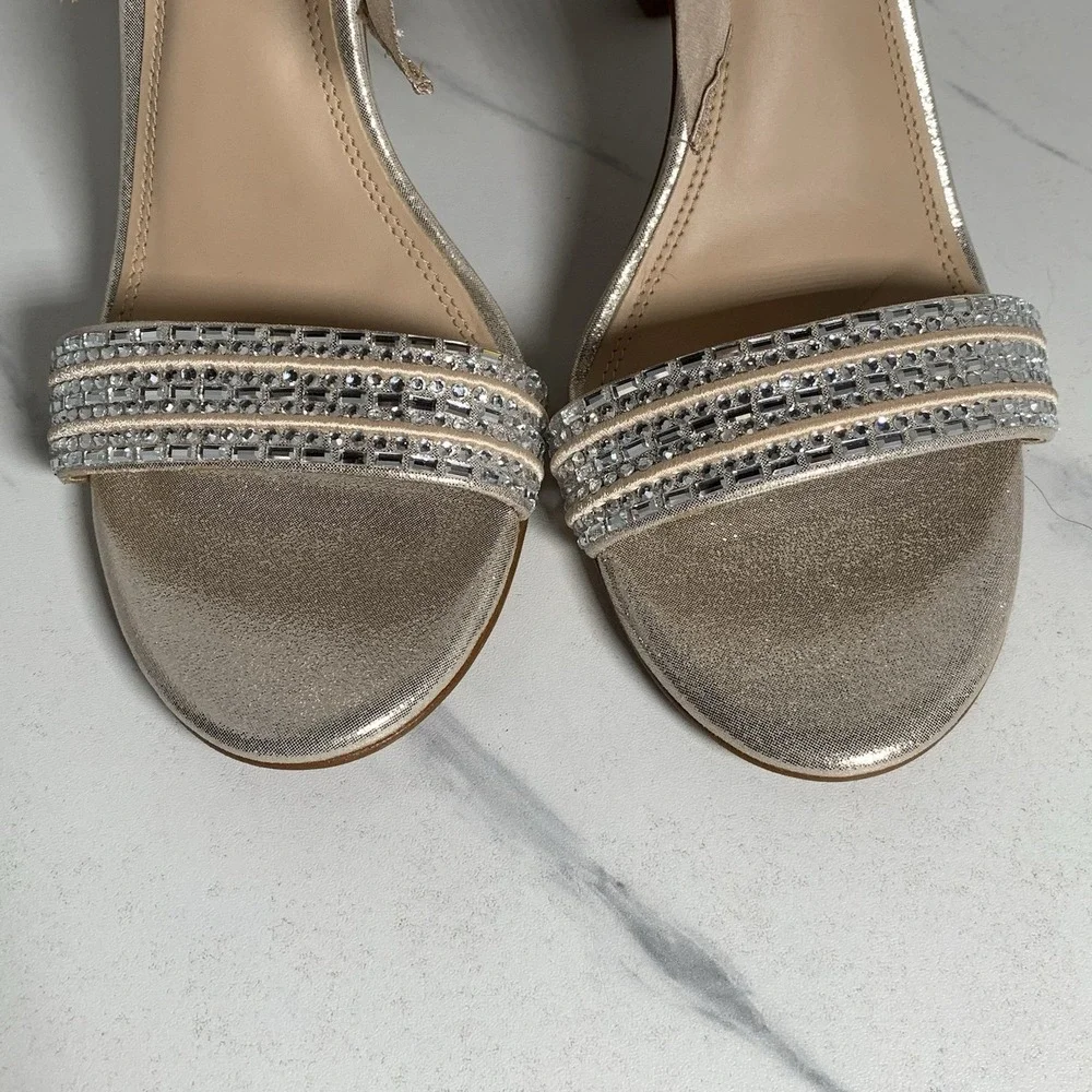 Gianni Bini Prom Queen Light Gold Shoes Size 8 Never Worn/no Box‎